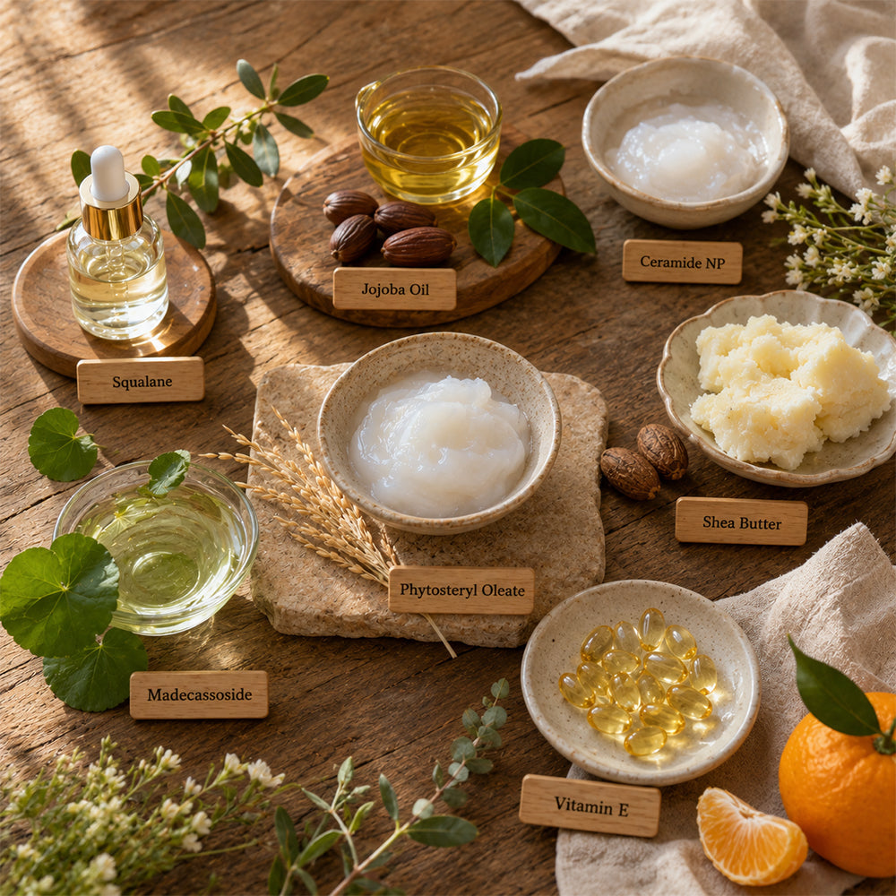 Foundation ingredients for sensitive skin